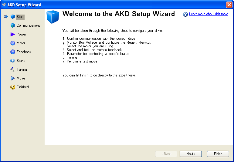 AKD Setup Wizard